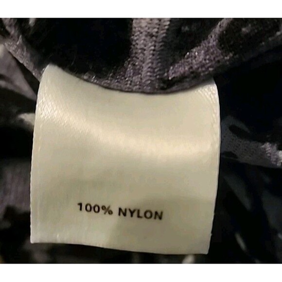 Halogen Womens XS Top Sleevless Ruffle Black Gray Summer Blouse - Picture 5 of 8